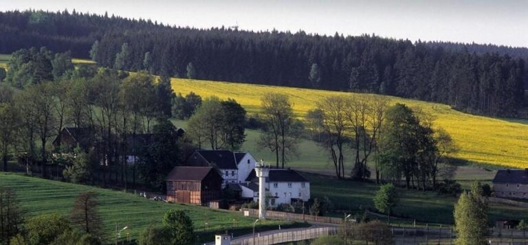 A village in Germany divided by a wall!